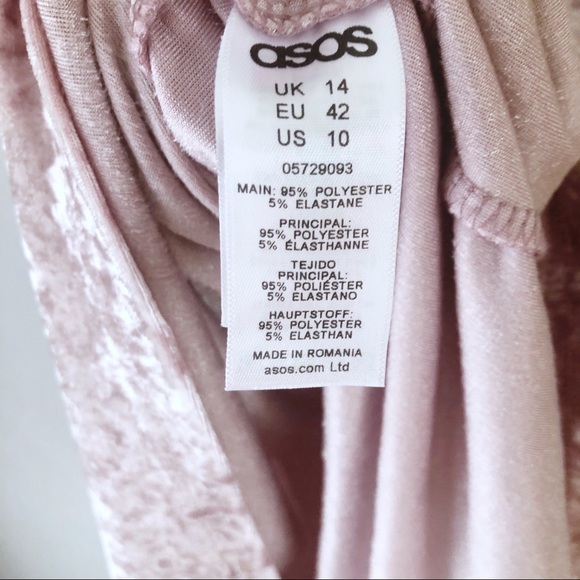 ASOS Velvet Paperbag Waist Pink Skirt - Picture 6 of 6